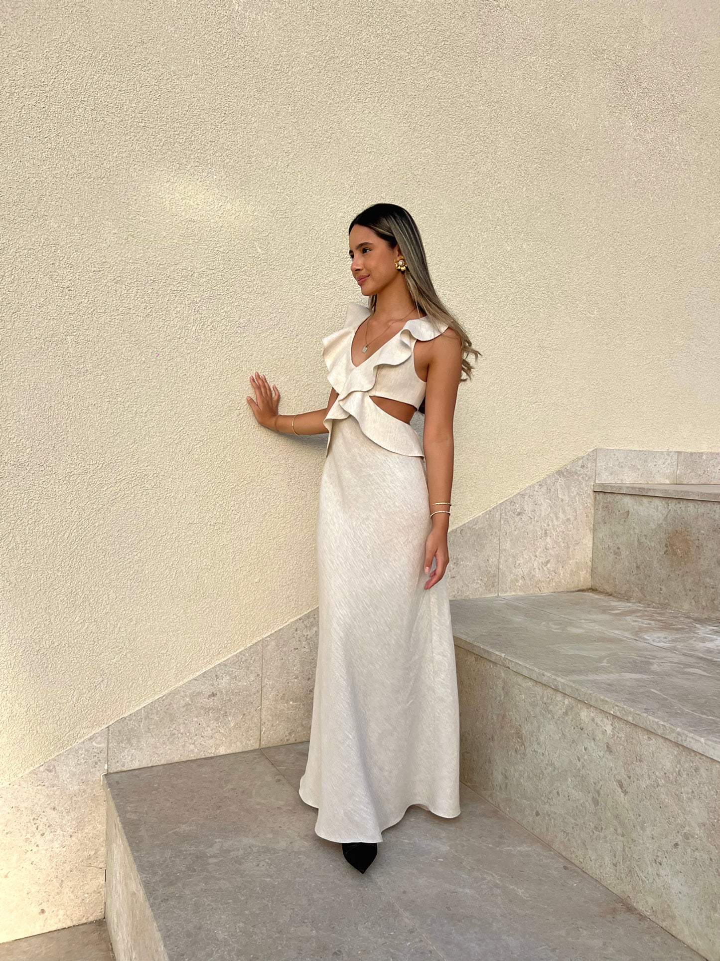 Flounce Maxi Dress