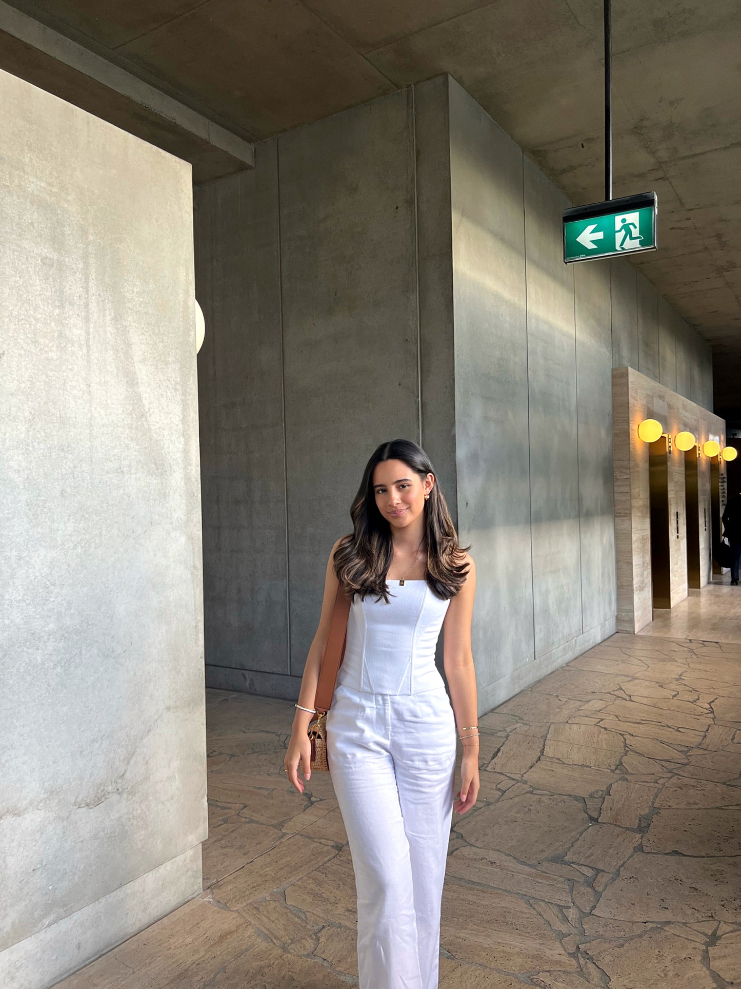 Tailored Linen Trouser White