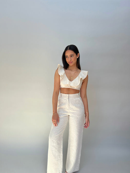 Flounce Top Natural