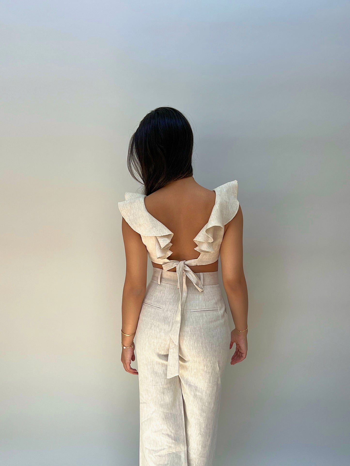 Flounce Top Natural