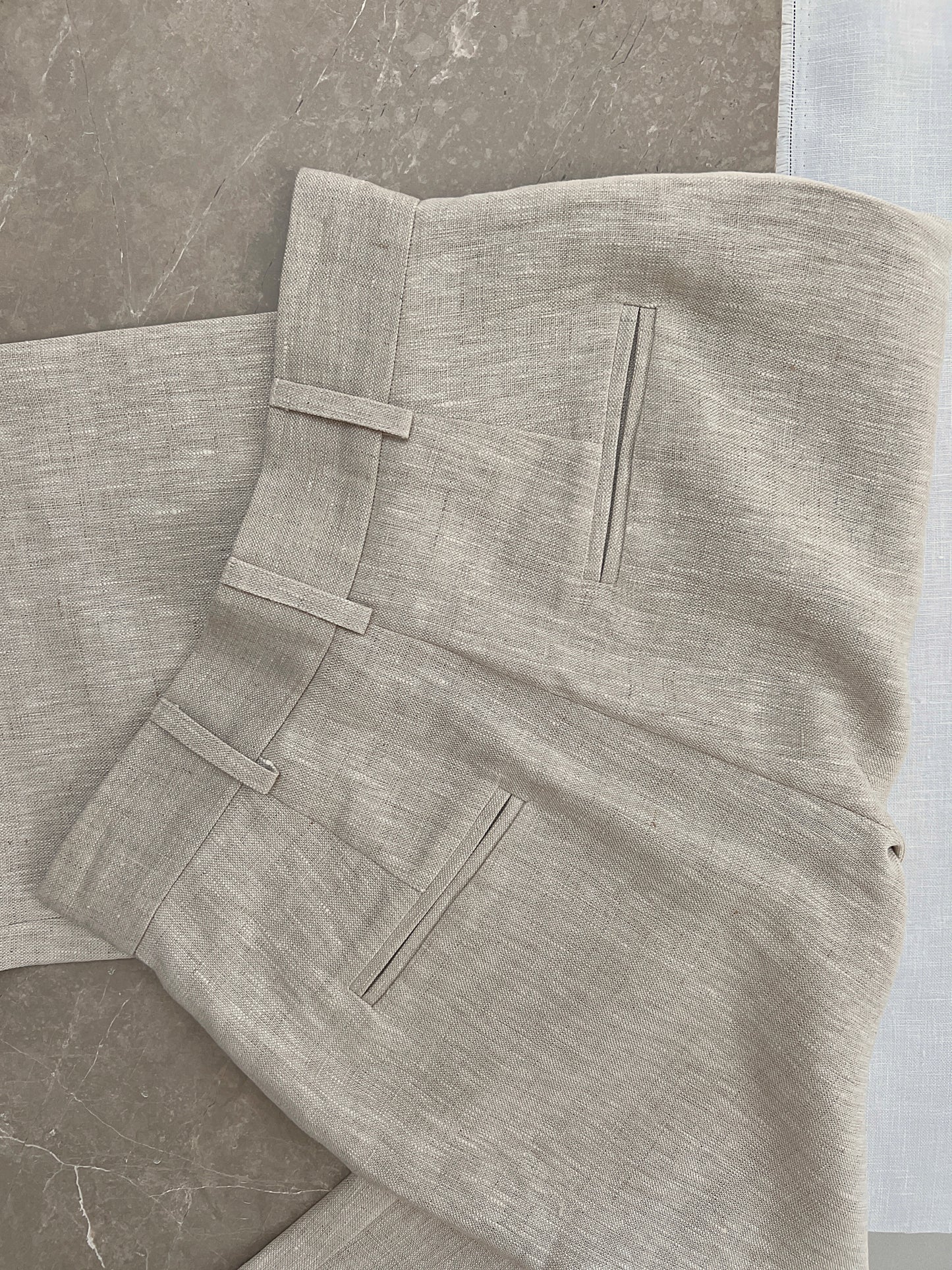 Tailored Linen Trouser Natural